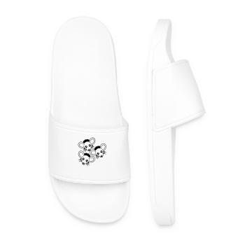 3 souris Trou mural Trou de souris Trois amis Équipe Équipage - Claquettes Homme - blanc - Devant