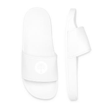 Icône de palmier - Claquettes Homme - blanc - Devant