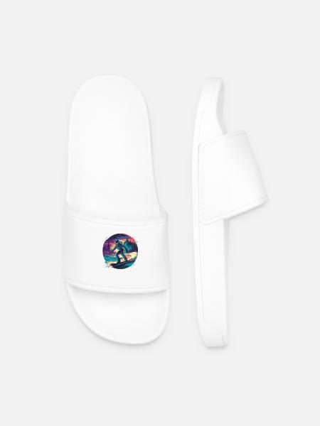 580s Snowboarding - Men’s Pool Sliders - white
