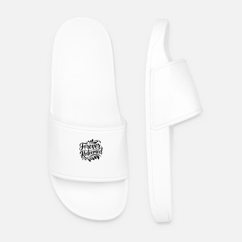 Saved forever - Men’s Pool Sliders - white