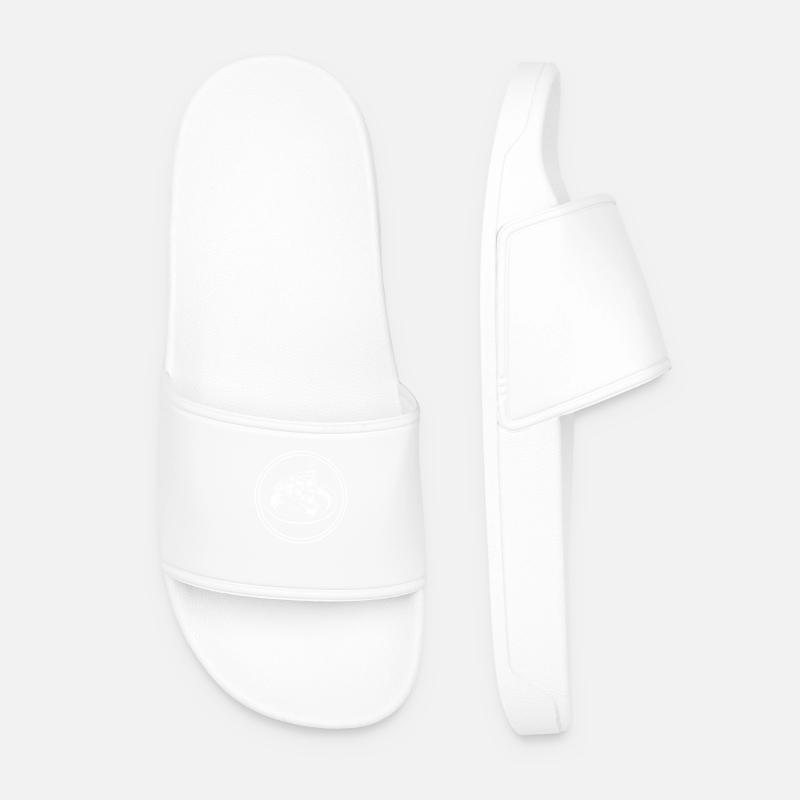 Apple Pie Baking - Men’s Pool Sliders - white