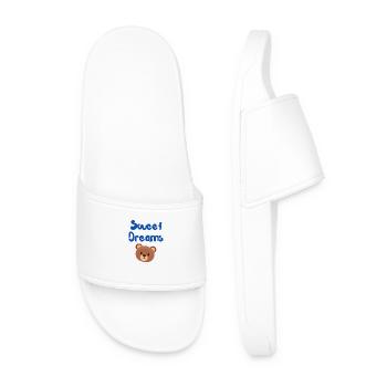 Sweet Dreams - Teddy Bear - Men’s Pool Sliders - white - Front