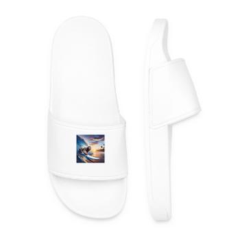 Sloth Wanderer Surfer - Men’s Pool Sliders - white - Front