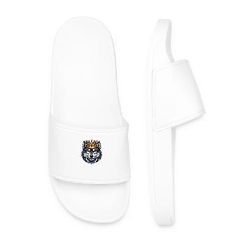 Wolf King - Men’s Pool Sliders - white - Front