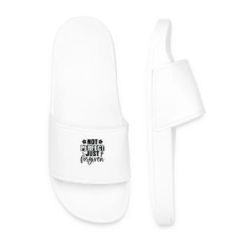 Pas parfait, juste pardonné - Claquettes Homme - blanc - Devant