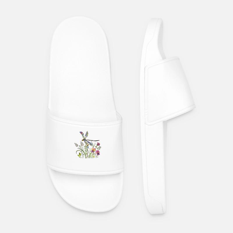 Libelle - Männer Badelatschen - Weiß