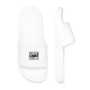 Soyez la lumière - Claquettes Homme - blanc - Devant