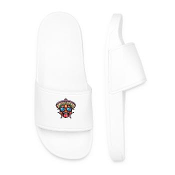 Ladybug Sombrero - Men’s Pool Sliders - white - Front