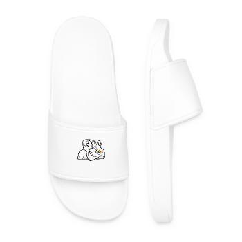 Gay Symbol - Men’s Pool Sliders - white - Front