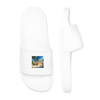 Parthenon - Men’s Pool Sliders - white - Front