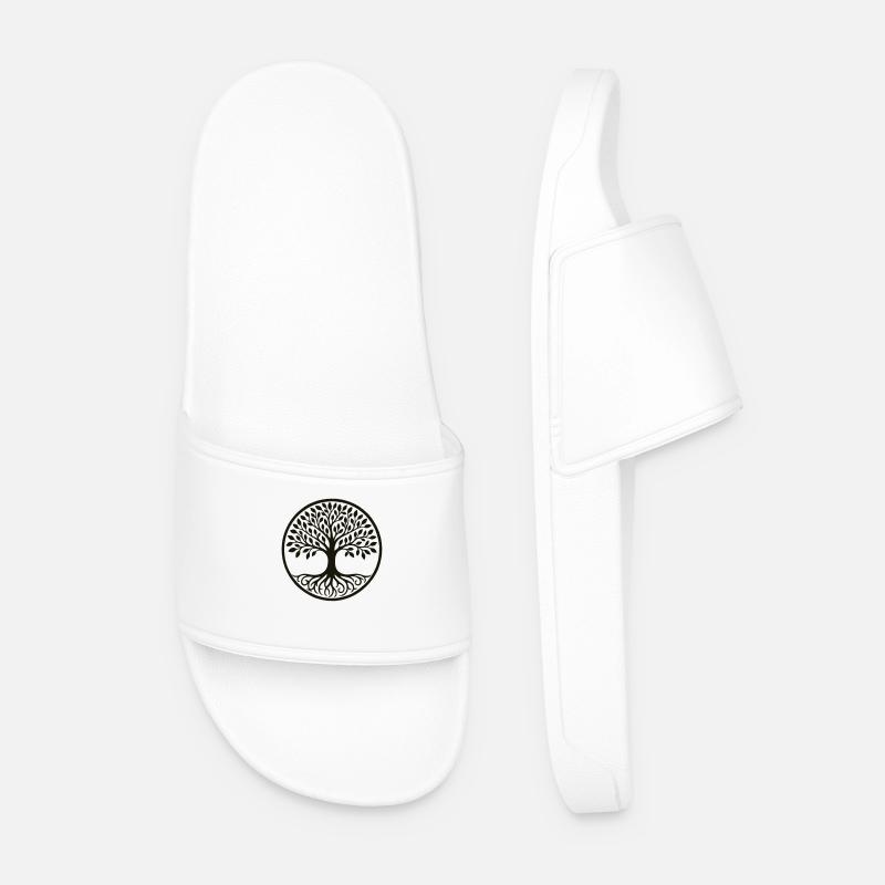 baum des lebens - Männer Badelatschen - Weiß