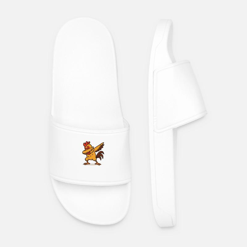 dabbing - Men’s Pool Sliders - white