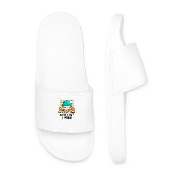 funny work office deadline stress - Men’s Pool Sliders - white - Front