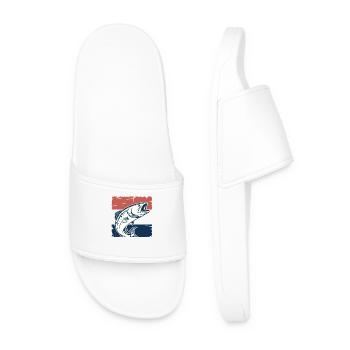 Bass and the Dutch Flag - Men’s Pool Sliders - white - Front