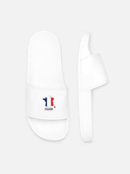 Sticker France - Men’s Pool Sliders - white