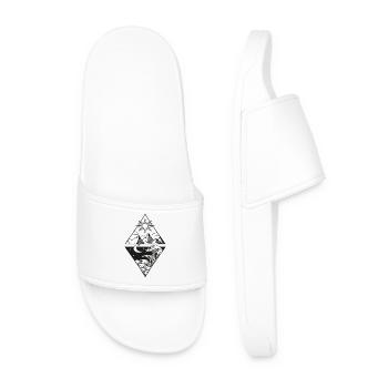 Sun and Lunar Sea Mountains - Men’s Pool Sliders - white - Front