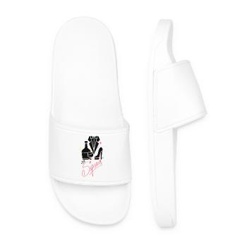 Enterrement de vie de garçon Femme - Design - Claquettes Homme - blanc - Devant