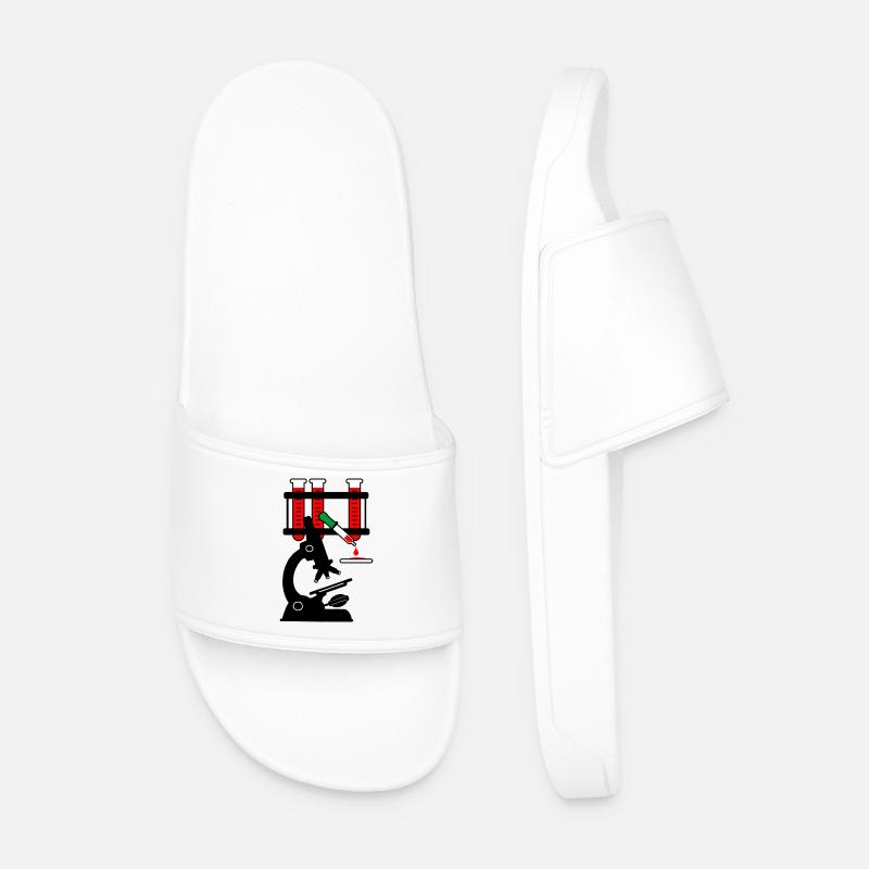 Blutspende microschoop - Männer Badelatschen - Weiß