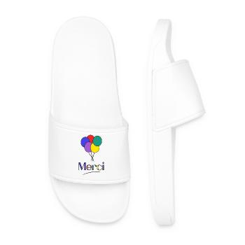 MERCI. MAÎTRESSE. MAÎTRE. MERCI MAÎTRESSE - Claquettes Homme - blanc - Devant