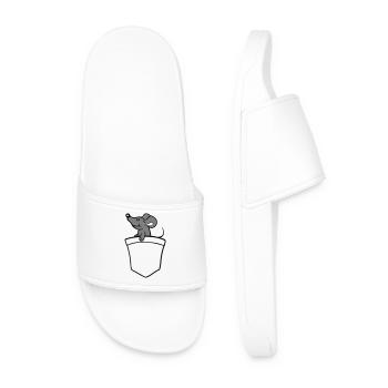 Mouse Shirt Bag Bag on the Go Traveling Cute - Men’s Pool Sliders - white - Front