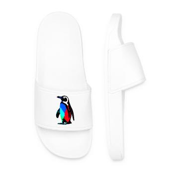 Penguin - Men’s Pool Sliders - white - Front