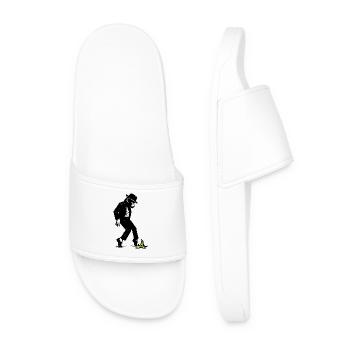 Monkey with hat - Men’s Pool Sliders - white - Front