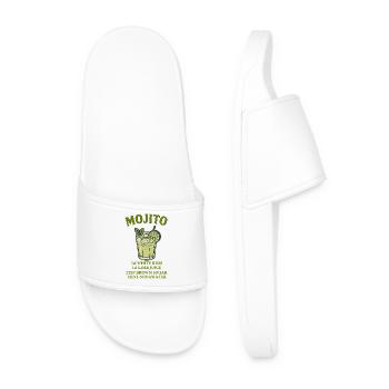Design Mojito avec citron vert et menthe - Claquettes Homme - blanc - Devant