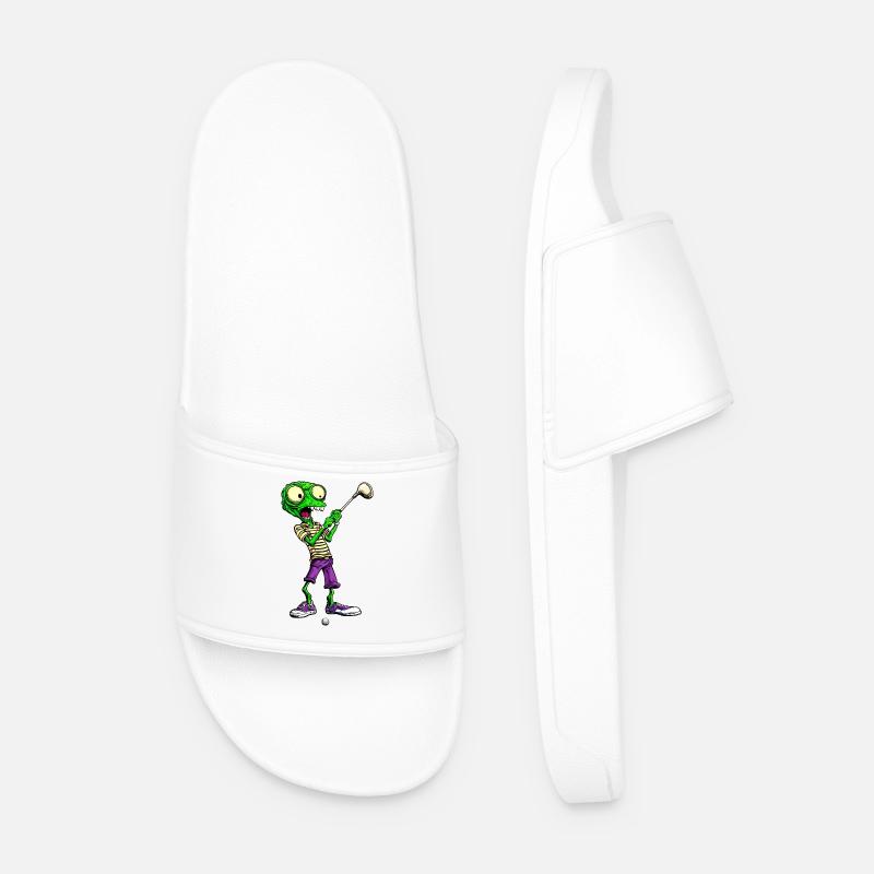 Golf Aliens - Männer Badelatschen - Weiß