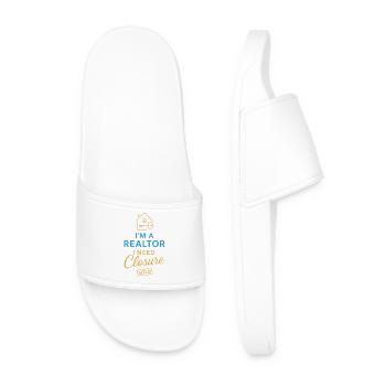 I am a real estate agent and need an Abs - Men’s Pool Sliders - white - Front