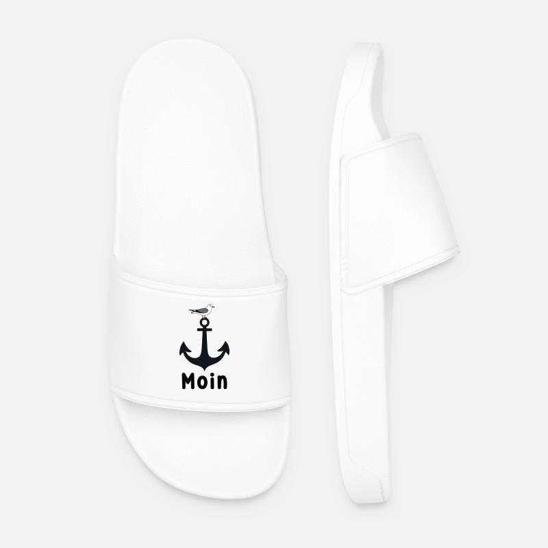 Anker Möwe Moin - Männer Badelatschen - Weiß