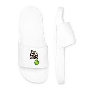 POISON DANS L'EAU #3 - let's talk - Claquettes Homme - blanc - Devant