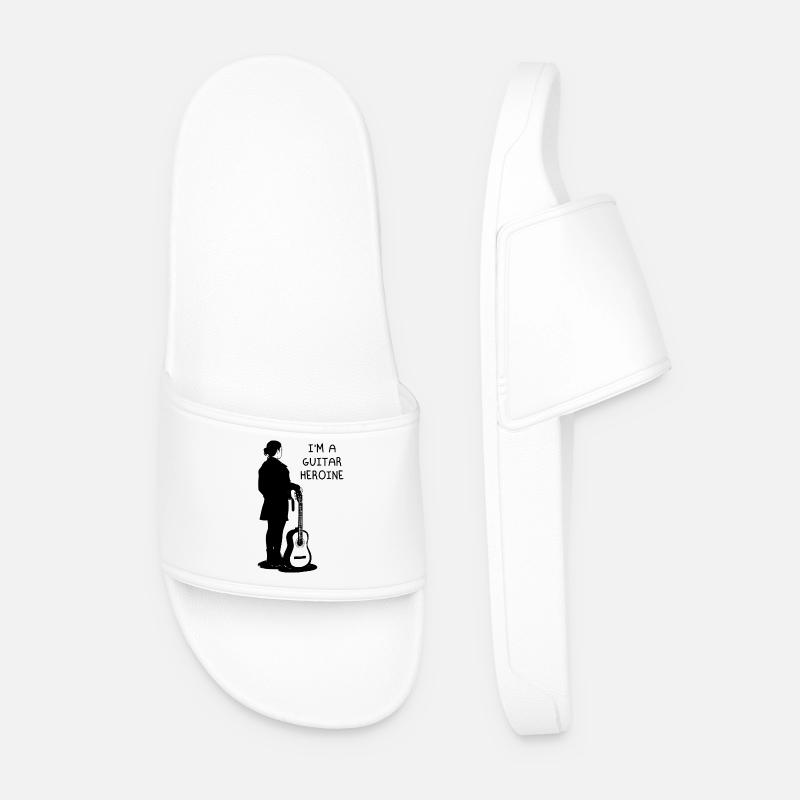Ich bin eine Gitarrenheldin - Männer Badelatschen - Weiß