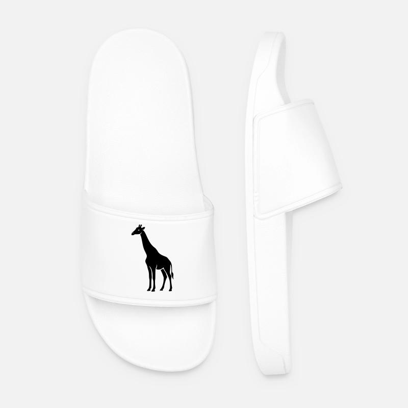 Giraffe - Männer Badelatschen - Weiß