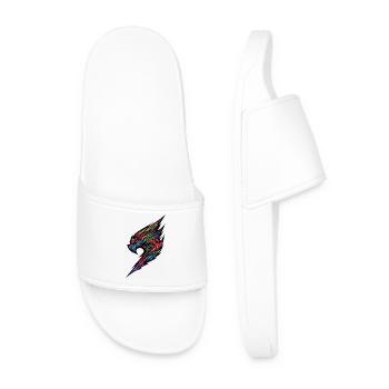 Fiery Phoenix Wing - Men’s Pool Sliders - white - Front