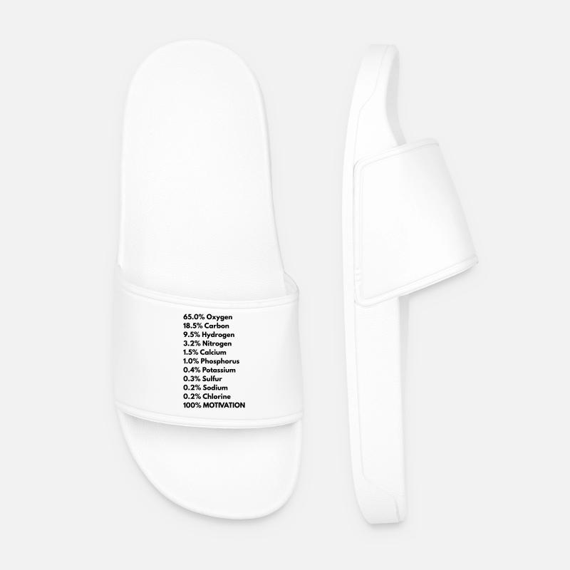 Menschlicher Körper - Männer Badelatschen - Weiß