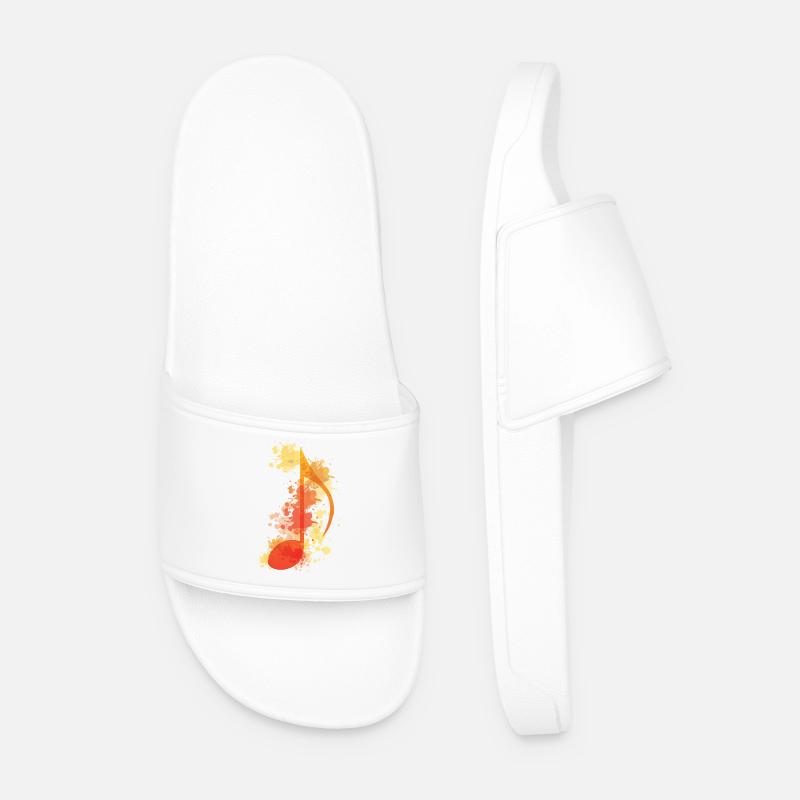 Musica Stile ad acquerello - Ciabatte per il mare da uomo - bianco