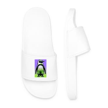 penguin - Men’s Pool Sliders - white - Front