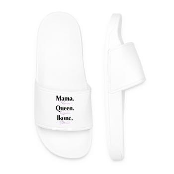 Mama Queen Ikone  - Männer Badelatschen - Weiß - Vorne