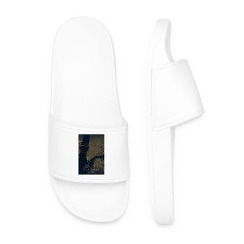 Carte des rues de New York en or - Claquettes Homme - blanc - Devant