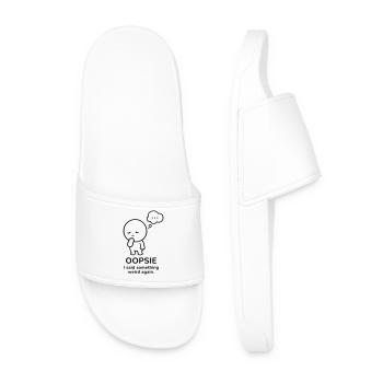 Oopsie – I Said Something Weird | Social Mood - Men’s Pool Sliders - white - Front
