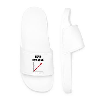Team Upwards (Success / Progress / POS Red 2C) - Men’s Pool Sliders - white - Front