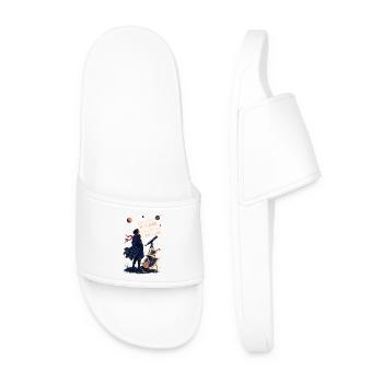 Rêverie Astronomique: Voir Plus Loin - Claquettes Homme - blanc - Devant