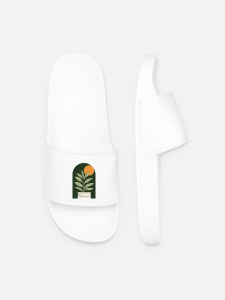 Plante solaire vert foncé - Claquettes Homme - blanc
