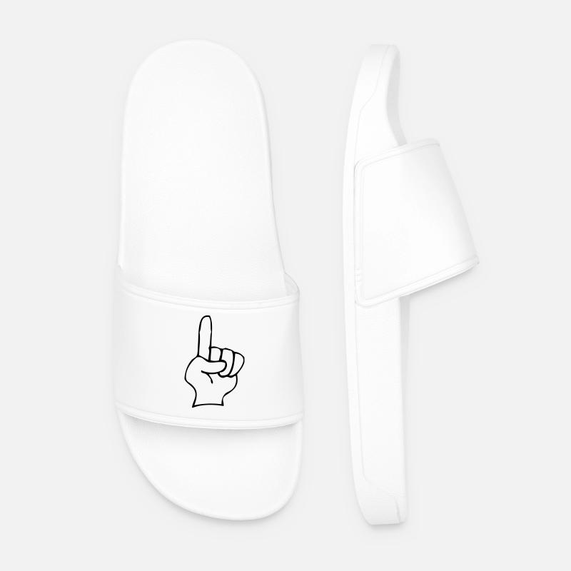 Forefinger - Men’s Pool Sliders - white