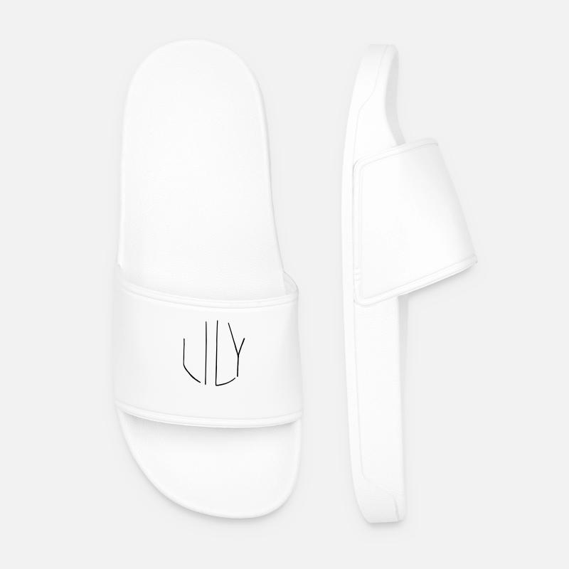 Lily - Men’s Pool Sliders - white