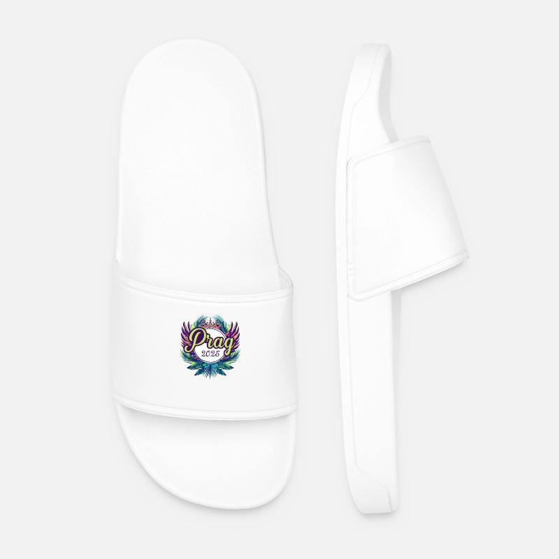 Prague 2025 Team - Men’s Pool Sliders - white
