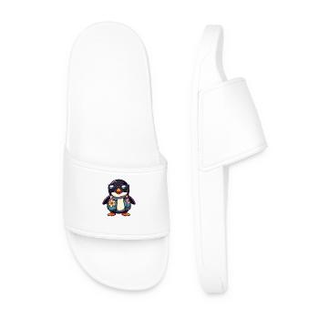 Penguin Bande dessinée Vacances - Claquettes Homme - blanc - Devant