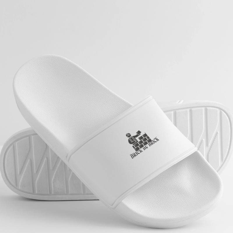 Brick by Brick - Meme Saying Men’s Pool Sliders