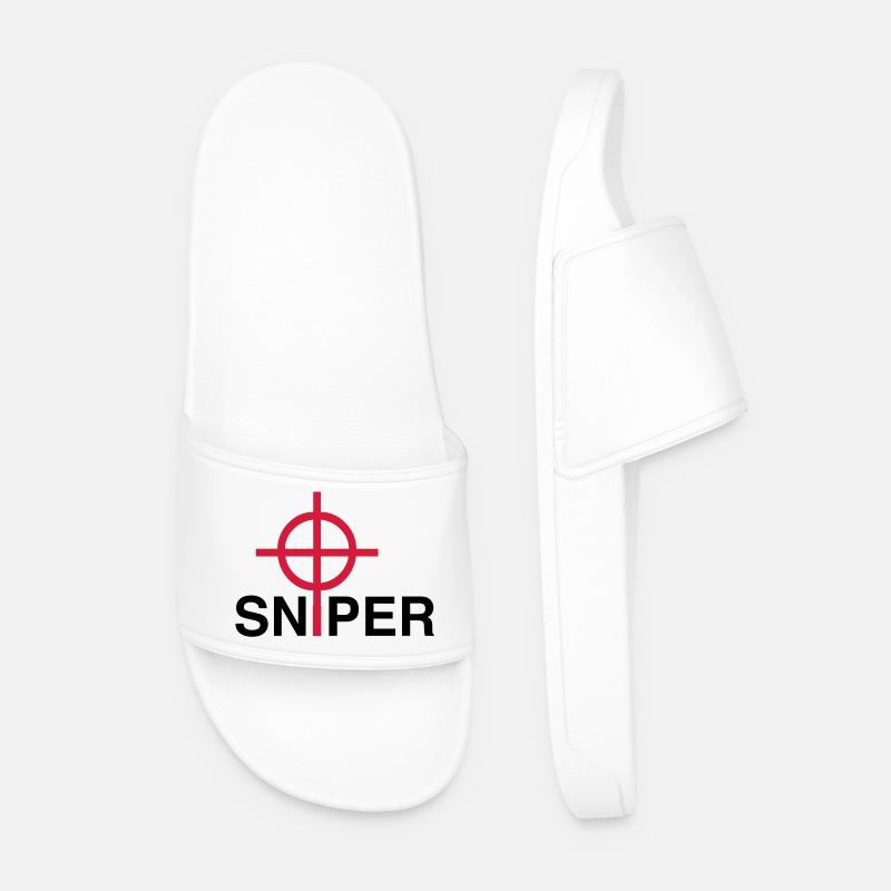 Sniper - Men’s Pool Sliders - white