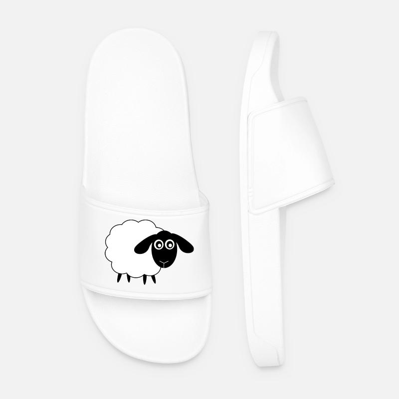 Sheep - Men’s Pool Sliders - white
